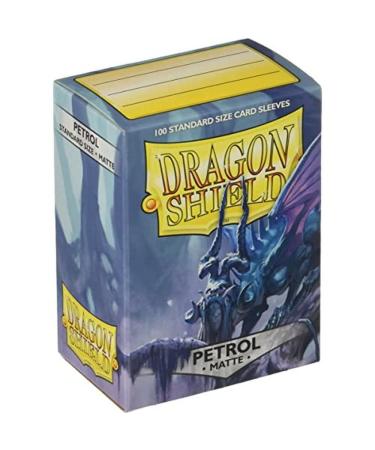 Arcane Tinmen Dragon Shield Deck Protective Sleeves for Gaming Cards, Standard Size (100 Sleeves), Matte Petrol