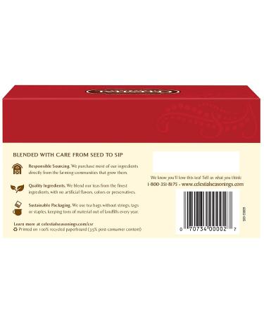 Celestial Seasonings Red Zinger Herbal Tea - Caffeine Free, 20 Bags (1.7 oz) - Buy Online on SooperMarket.com
