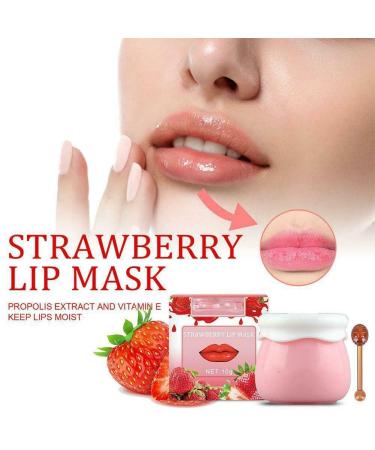 Buy Honey Pot Lip Balm & Mask | Propolis Moisturizing Lip Care - Day & Night Repair Anti-Cracking Honey & Strawberry - 10G - Buy Online on SooperMarket.com