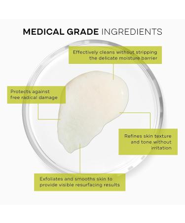 Replenix Glycolic Acid Resurfacing Cleanser - Medical Grade Exfoliating Face Wash | Brightens Skin, Minimizes Pores & Evens Skin Tone | 6.7 oz - Buy Online on SooperMarket.com