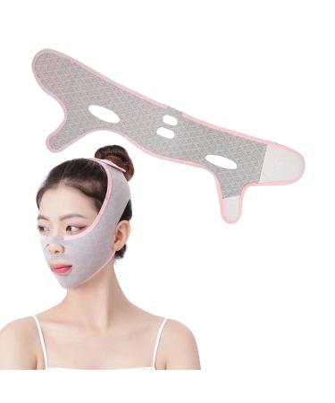 Teksome Kinnlift reusable V-lift V Face Lifting Tape facial belt Soft chin strap facial former for removing the double chin for women and men printed