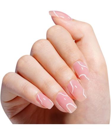 AILLSA Nude Gel Nail Polish Set Jelly Pink Milky White Black Red Gel Polish with Base and Top Coat Classic Popular Color All Season Soak Off U V L ED Manicure Art Salon DIY at Home 7Pcs 8ML Black White - Buy Online on SooperMarket.com