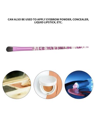 Premium 5pcs Eyeshadow Brush Set - Soft Hair Makeup Brushes for Eyeshadow Eyebrow Eyeliner & Blending Portable Glitter Handle - Buy Online on SooperMarket.com