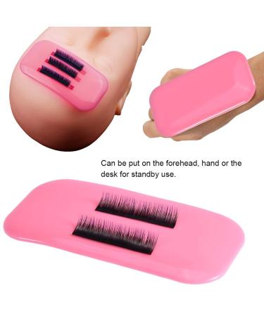 Eyeline Glue Silicone Pads - Thick Makeup Eyelash Extension Tools & Reusable Adhesive Palette (Pink) for Salons | International Shipping - Buy Online on SooperMarket.com