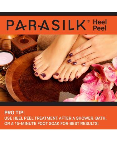 Parasilk Exfoliating Recovery Foot Heel Peel 2 Pairs - 2 Sets of Exfoliation Gel Heel Pads and 2 Sets of Heel Sock Covers. Targeted Repair for Rough Dry Skin Cracked Heels and Feet - Buy Online on SooperMarket.com