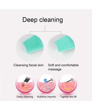 Skin Scrubber Face Spatula for Deep Facial Cleansing - Acne Extraction and Exfoliating Agent - Face Cleaning Machine in Pink - Buy Online on SooperMarket.com