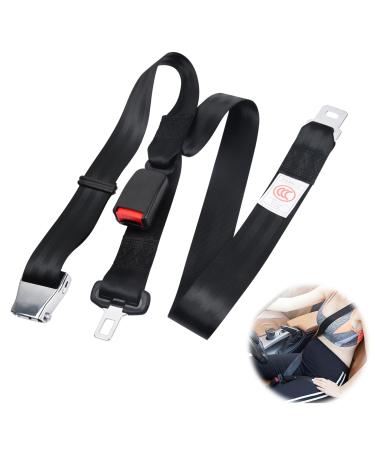 Dibotell Pregnancy Seat Belt Car Seat Safety Clip Prevent Compression of The Abdomen Comfort & Safety Maternity Car Seat Adjuster Protect Unborn Baby a Must-Have for Expectant Mothers - Black