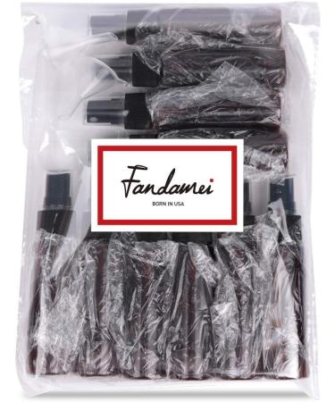FANDAMEI 10 x 30ml Spray Bottles - Empty Perfume Atomizer with Funnel | Durable Plastic Travel Spray Bottle - Buy Online on SooperMarket.com