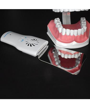 TOKILO Dental Mirror Handle with LED Light Design Teeth Oral Cavity Anti-Fog Mirror Handle with 4pcs Mirrors