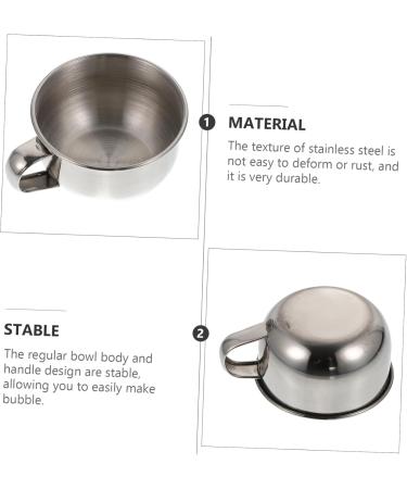 Beavorty 5 Pcs Shaving Soap Bowl Travel Set - Stainless Steel & Perfect for International Shipping - Buy Online on SooperMarket.com