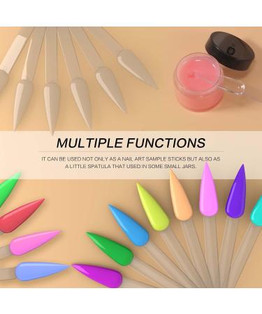 50pc Clear Fan-shaped Nail Art Swatches Sticks for Practice and Display - Keilend - Buy Online on SooperMarket.com