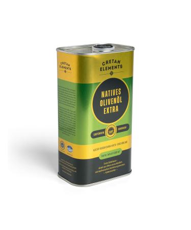 Cretan Elements Extra Virgin Olive Oil 1L | Authentic Olive Oil from Crete Greece - Buy Online on SooperMarket.com