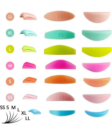 Libeauty Lash Lift Tool 7 Pairs of Lash Lift Shields Including Bottom Lash Lift 1 Pair of Lash Lift Ribbon 1 Palette Convenient and Efficient As a Good Assistant for Lash & Brow Lift or Color - Buy Online on SooperMarket.com