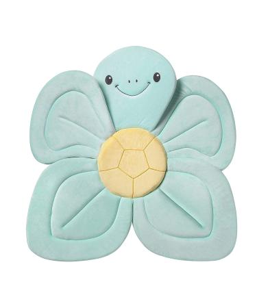 Nuby Turtle Baby Bath Cushion for Bathtub or Sink, Soft and Easy to Dry Fabric, 0-6 Months, Turquoise