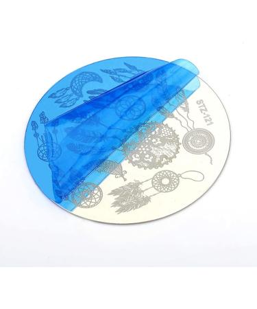 Encomy Nail Art Stamping Kit - DIY Manicure Tool with Clear Nail Stamp & Pressure Templates for Stunning Nail Designs - Buy Online on SooperMarket.com