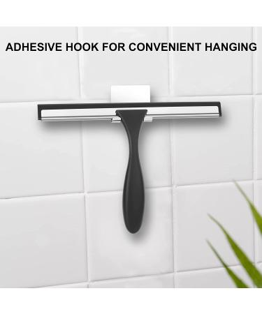 SetSail Stainless Steel Shower Squeegee - 10 Inches Black | Heavy-Duty Bathroom & Glass Door Cleaner with Non-Slip Handle - Buy Online on SooperMarket.com