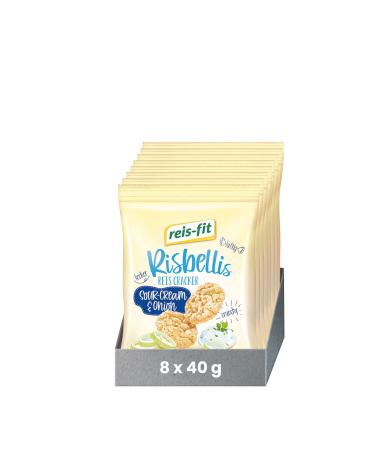 reis-fit Risbellis Sour Cream & Onion 8x40g Spices 40 g (pack of 8)