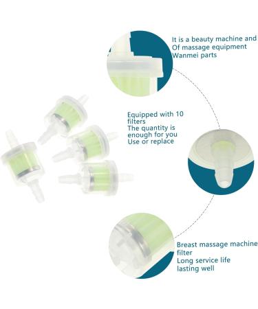 Healeved 10pcs Strainer Replacement Filter Massager Plastic Filter - Buy Online on SooperMarket.com