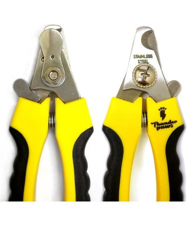 Thunderpaw s Professional Dog Claw Scissors with Safety Lock & Nail File - Medium to Large (Yellow) - Best Pet Nail Clippers for Safety - Buy Online on SooperMarket.com