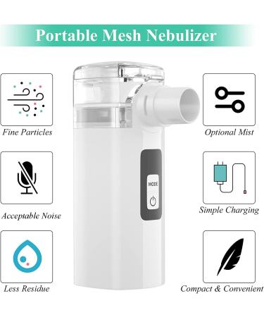PIFUNY Handheld Inhaler Nebulizer - Portable Asthma Machine for Kids with 2 Masks & Mouthpiece - Rechargeable for Travel & Home Use - Buy Online on SooperMarket.com