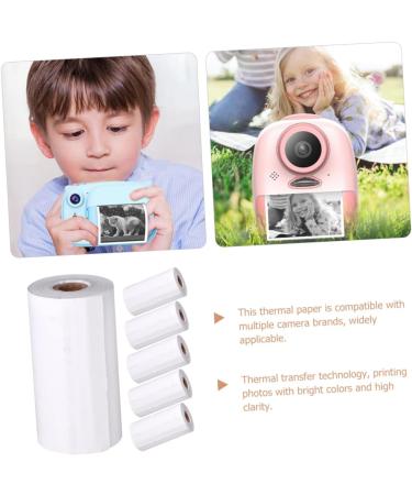 HOMSFOU 6 Rolls Instant Camera Refill Label Thermal Refill for Instant Camera Paper White - Buy Online on SooperMarket.com