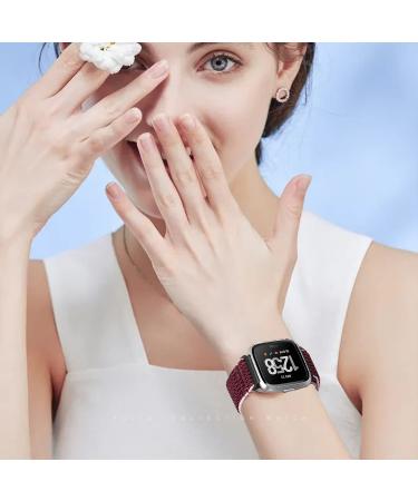 5 Pack Elastic Nylon Bands for Fitbit Versa Smart Watch - Adjustable Breathable Sport Wristband for Men and Women - Buy Online on SooperMarket.com