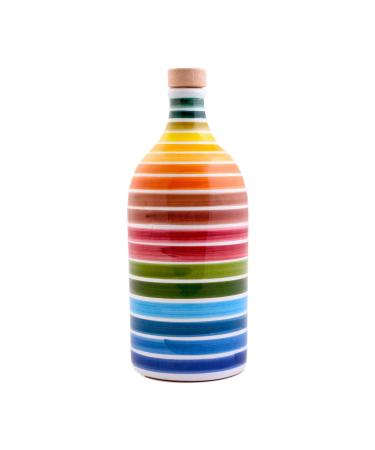 Muraglia - Extra Virgin Olive Oil Rainbow Ceramic Jar (Medium Fruity) 500ml Rainbow Arcobaleno