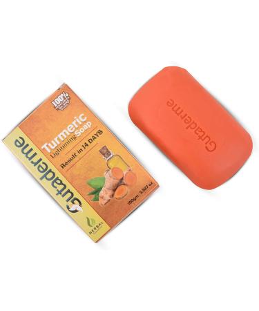 Turmeric Skin Brightening Beauty Soap - Reduce Acne, Fade Scars, and Cleanse for Soft & Bright Skin (100 gm) - Buy Online on SooperMarket.com