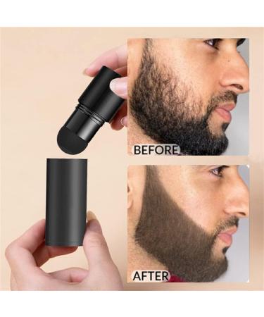 kawehiop Men Beard Filler Powder Long Lasting Hair Shape Patches Coloring Coverage Makeup Business Pen Thickening Dye Paint Dark Brown - Buy Online on SooperMarket.com