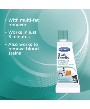 Dr Beckmann Stain Devils Grease Lubricant & Paint Remover (3 x 50ml) - Buy Online on SooperMarket.com