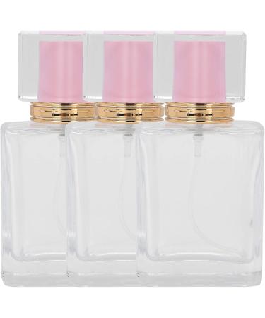 Verdant Touch Perfume Refillable Bottle Glass Perfume Bottle 50ml Refillable Spray Atomizer Container Transparent Pink Liquid Empty - Buy Online on SooperMarket.com