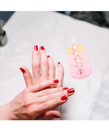 minkissy 1 Set Nail Practice Holder Decor Fake Nails Practice Nail Racks Nail Art Manicure Nail Holder for Painting Nails Beauty Nail Racks Convenient Nail Racks Convenient Nail Holders Pink Yellow - Buy Online on SooperMarket.com