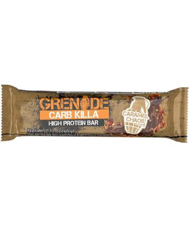 Grenade Carb Killa Bar - Caramel Chaos | High-Protein Snack - 1 Bar - Buy Online on SooperMarket.com