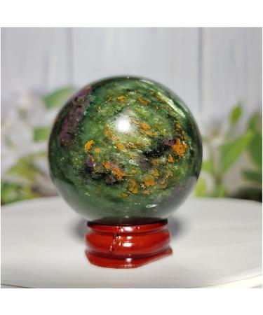 Natural Sphere Emeralds and Ruby Symbiotic Crystal Ball Natural Gemstones Hand Polished Spheres Quartz 1pc (Color : 210-220) - Buy Online on SooperMarket.com