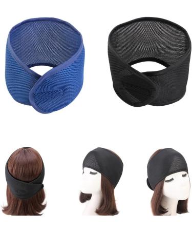 JSGHGDF Mesh Hair Wraps for Black Women Mesh Wrap Spa Headband For Washing Face Sleeping Hair Wrap Hair Net for Women Makeup Blue - Buy Online on SooperMarket.com
