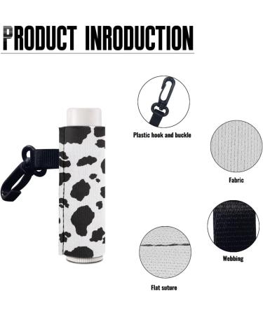 SCRAWLGOD Cow Print Lip Balm Holder Keychain Portable Lip Balm Sleeve keychain Chapstick Holder Secure and Nice Hand Feeling Set of 2 Cow Print 2 - Buy Online on SooperMarket.com