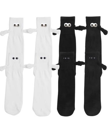 Funny Magnetic Suction Cup 3D Dolls A Pair of Socks Magnetic Socks Couple Socks Friendship Socks Cute Socks for Both Men And Women Gifts for Couples and Friends