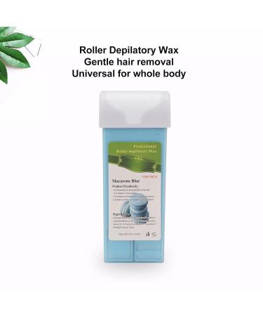 Roll-On Wax - Portable Safe Hair Removal Refill for Armpits | Beauty Salon Quality - Macaroon Blue - Buy Online on SooperMarket.com