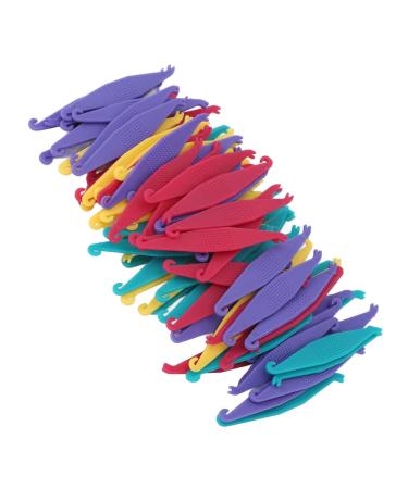 100Pcs Elastic Rubber Bands Placers  for Braces Disposable Plastic Orthodontic Supplies  Elastic Placers Multicolor
