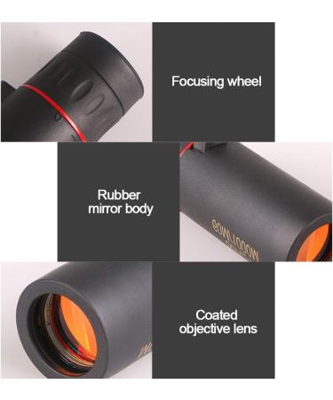 ZUZU Babe Pocket Monocular Telescope for Adults - Mini High Powered Handheld Monocular for Bird Watching, Hunting, Camping, Hiking, Live Concerts - Black - Buy Online on SooperMarket.com