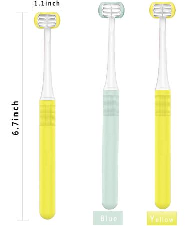 FOREVIVE Toddler Toothbrush 3 Side Kids Tooth Brush Baby Toothbrush with Soft Bristles Soft and Gentle for Complete Tooth and Gum Care - Buy Online on SooperMarket.com