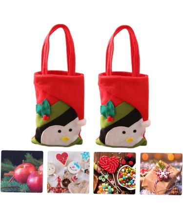ABOOFAN 2pcs Hand Adorable Pouch Sweets for Candy Christmas Decor Bags Xmas Party Exquisite Non-woven 22x15cm Assorted Color 5 - Buy Online on SooperMarket.com