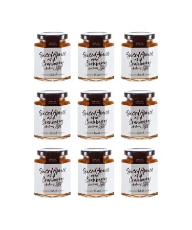 Hawkshead Relish Company Spiced Apricot & Cranberry Chutney 215g - Pack of 9