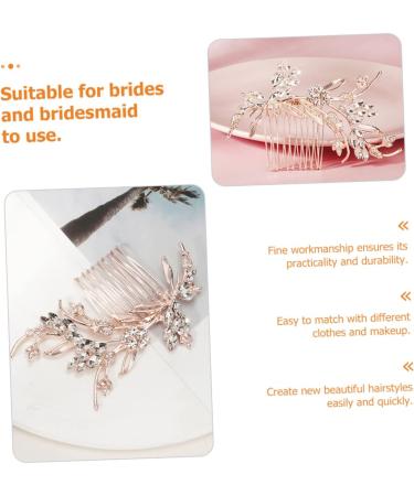 Mikinona Bridal Comb Wedding Hair Comb Bride Hair Comb Rhinestone Hair Comb Crystal Hair Comb Bridesmaid Hair Comb Wedding Hair Accessory Bridal Hair Comb - Buy Online on SooperMarket.com
