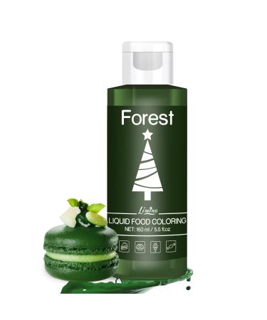 Food coloring - 160ml of liquid food colors for cakes baking cookies macaron - sugar -free concentrated color food coloring for tortendeco drinks Easter egg DIY slime (forest)