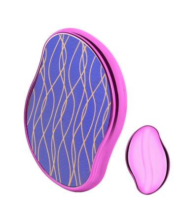 Crystal Hair Eraser Painless Hair Removal Tool Magic Nano Crystal Hair Eraser Painless Hair Remover for Men & Women Physical Epilator Apply to Any Part of Body Fast & Easy Hair Removal (Rose)