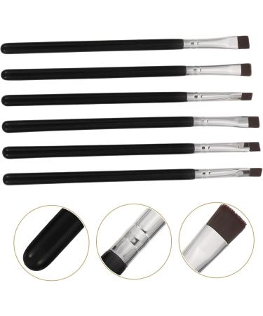 Baluue 24 Pcs Flat Eyebrow Brush Fine Eyeliner Brush Eye Brush Makeup Eye Lash Brush Black Wooden Handle - Buy Online on SooperMarket.com
