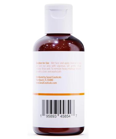 Korean Turmeric Sensitive Skin Face Wash 4oz | K Beauty Cleanser for Dry Skin | Gentle Facewash for Glowing Skin - Buy Online on SooperMarket.com