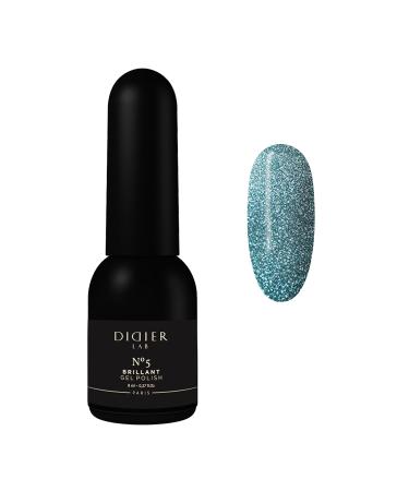 Didier Lab - Premium UV Gel Nail Polish - Brillant No. 05 - Gel Nail Varnish - Nail Art - Long-Lasting High Gloss Wear - Gel Nail Polish - Gel Nails - Glitter Gel Nail Polish - Rich Pigment