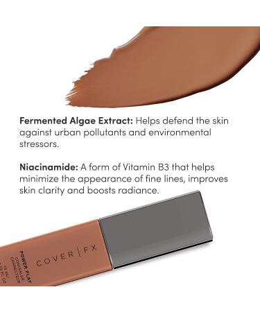 Cover FX Power Play Concealer - P Deep 3, 16-Hour Full Coverage, Crease-Proof & Transfer-Proof Formula with Pollution Defense, 0.33 Fl Oz - Buy Online on SooperMarket.com